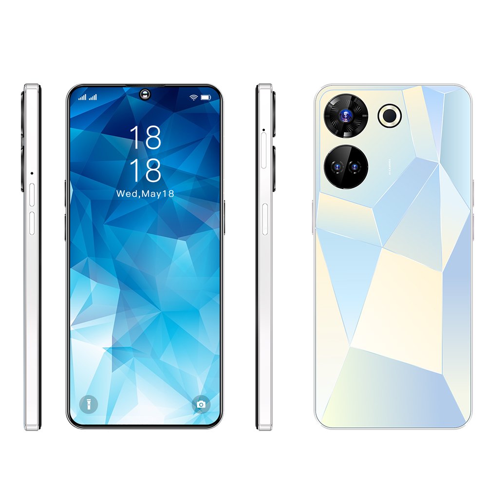 Wholesale High-End 7.3 inch Android Smartphone 16GB RAM 1TB Storage 6800mAh Battery MTK Processor dual card Android smartphone