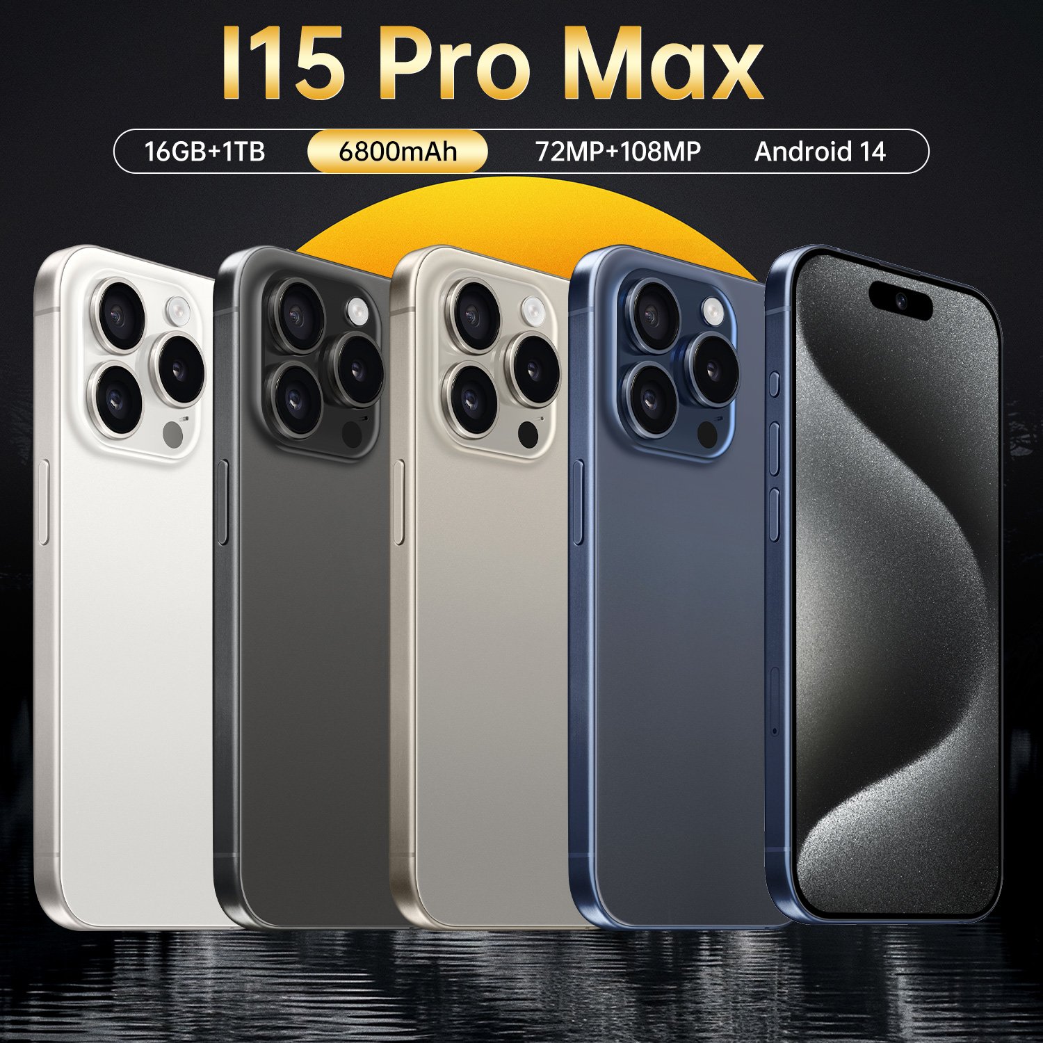 Hot sale Wholesale price 15 pro max mobile phone 16GB+512GB 5G smartphone 6.7inch HD Full Screen New phoene 15 Ultra Phone