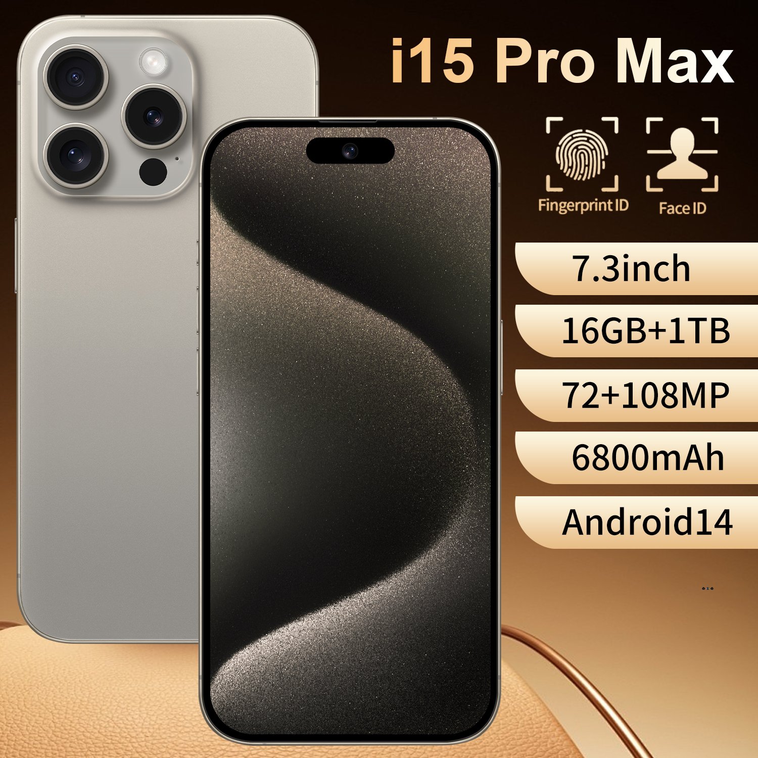 Hot sale Wholesale price 15 pro max mobile phone 16GB+512GB 5G smartphone 6.7inch HD Full Screen New phoene 15 Ultra Phone
