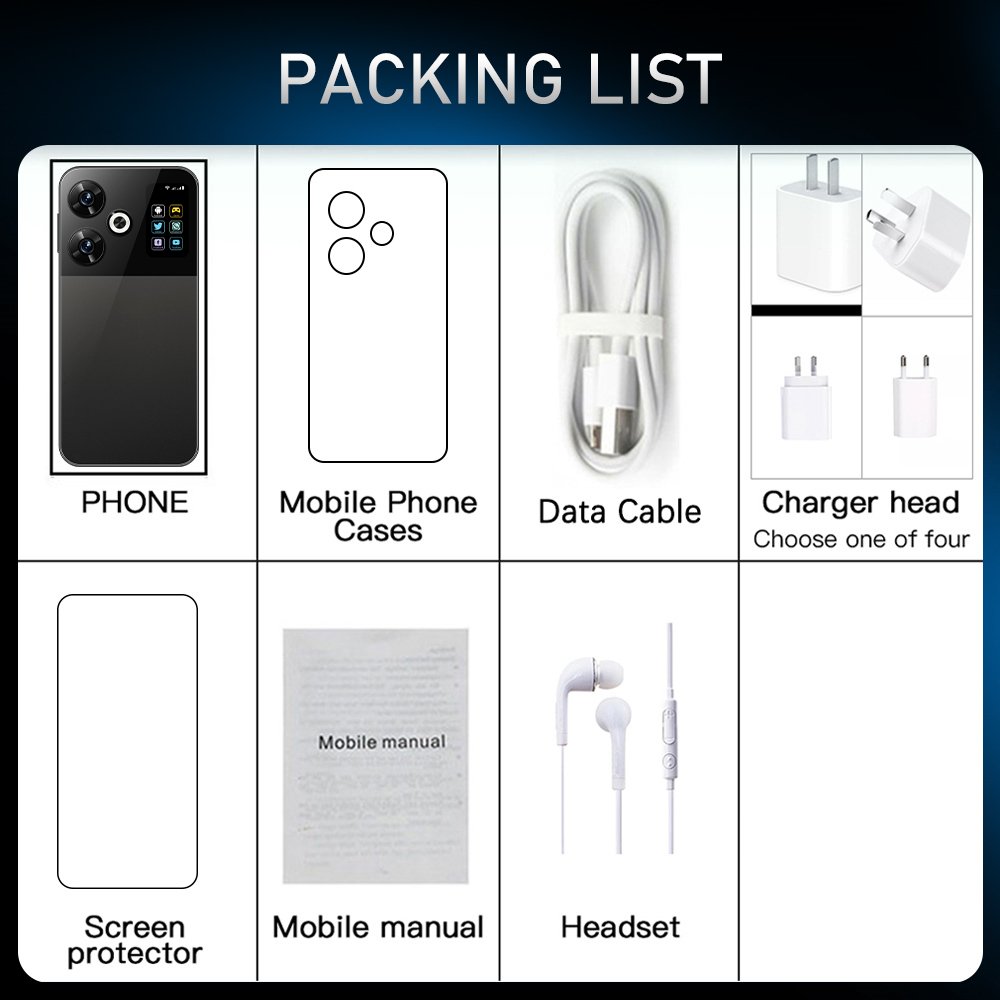2024 Hot Sale Big Screen M6 Pro Android 13 Smartphones Big Battery Wholesale 5G Cheap Mobile Phones with WCDMA Cellular