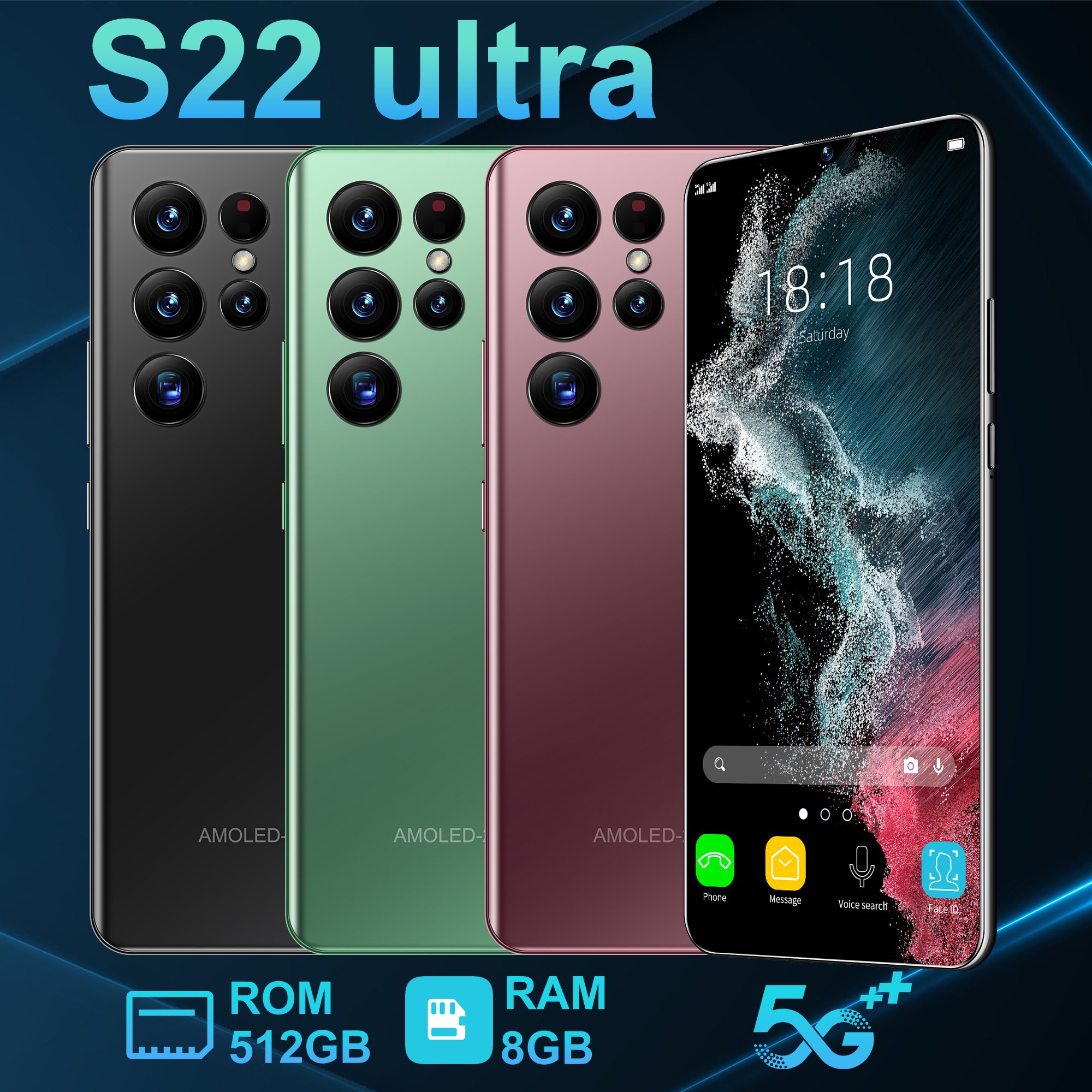 Spot Goods Original Cellphone High Pixel Smartphone With Wholesale new design high quality 5G Smartphone With High Click