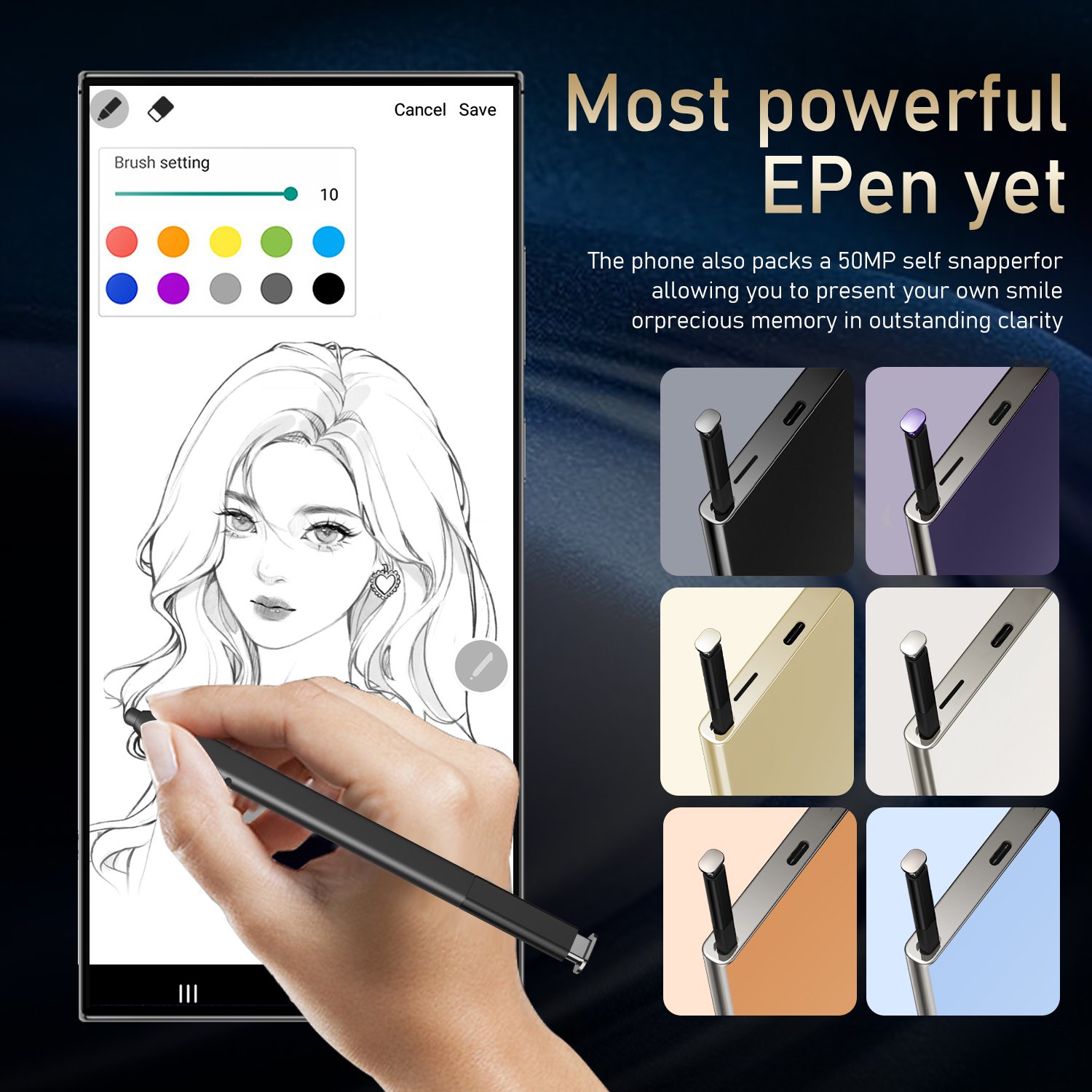High Quality Gaming Phones Original s24 Ultra Smartphones For s24 16GB+1TB 7.3 inch S-pen Cellphone Mobile Phone 5g Smartphone