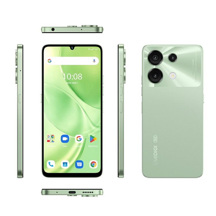 2024 hot selling original UMIDIGI G9 5G smartphone 6.75-inch 6GB+128GB 50MP camera 5000mAh dual SIM card 5G mobile phones