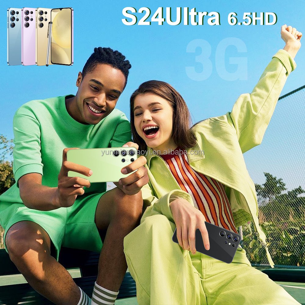 Best sell S24 Ultra 5G smart phone 6.5inch telephone original Unlock S-Pen 3G+WIFI android S23 S24 mobile phones