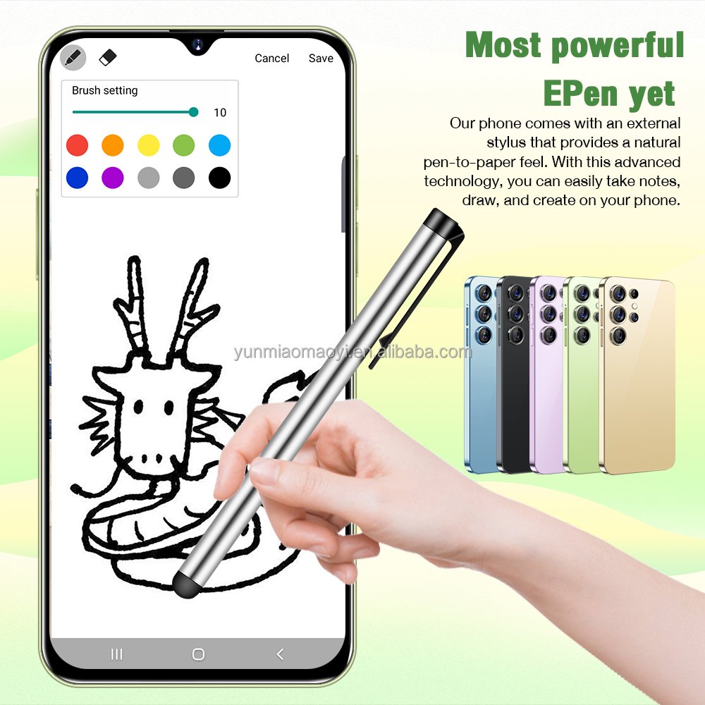 Best sell S24 Ultra 5G smart phone 6.5inch telephone original Unlock S-Pen 3G+WIFI android S23 S24 mobile phones