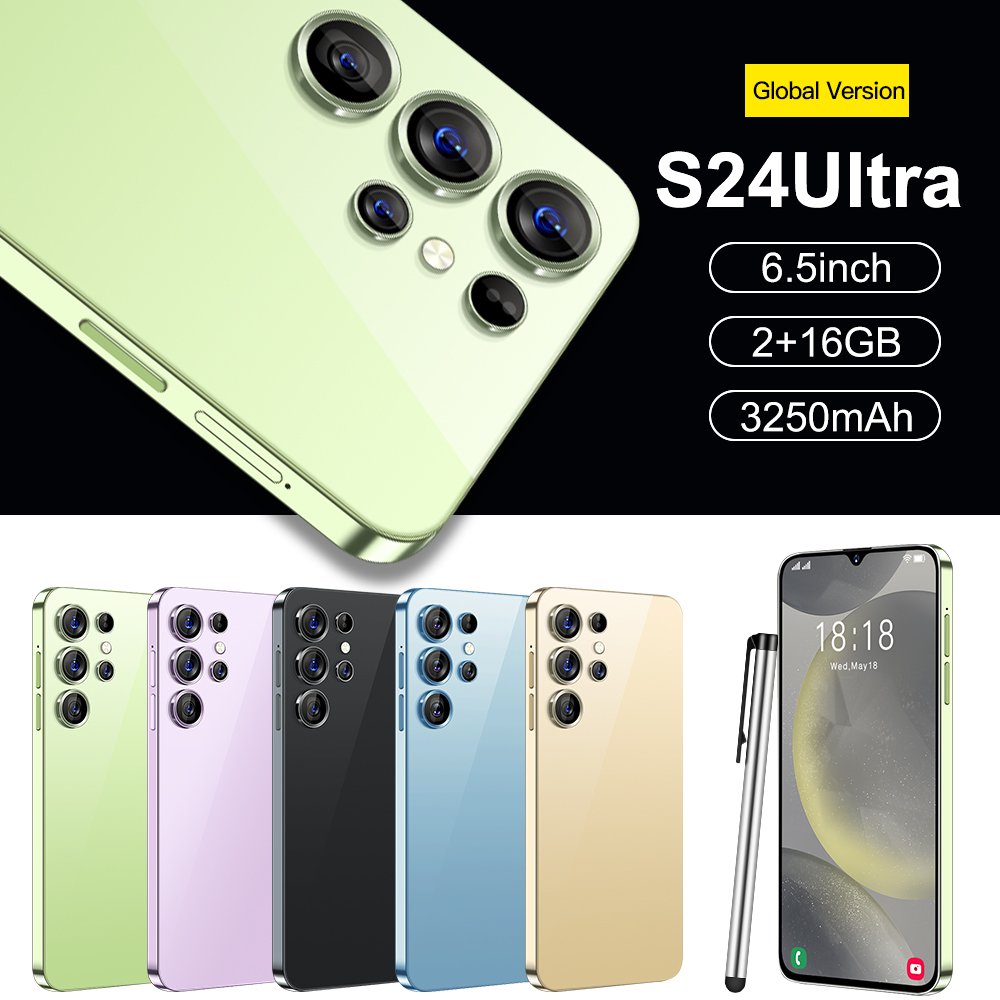 Best sell S24 Ultra 5G smart phone 6.5inch telephone original Unlock S-Pen 3G+WIFI android S23 S24 mobile phones