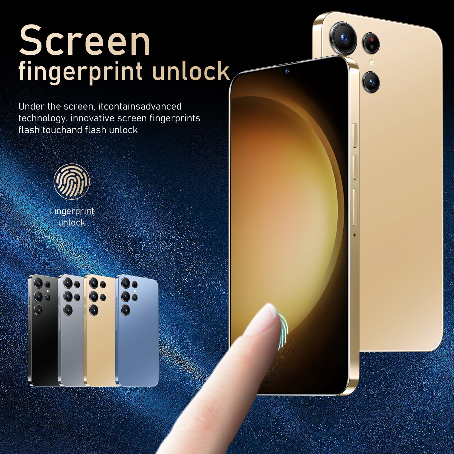 2024 Latest Smart Original Phone S23 Ultra 16GB+1TB Android 13 108MP 5G smartphone with built-in pen dual card dual standby