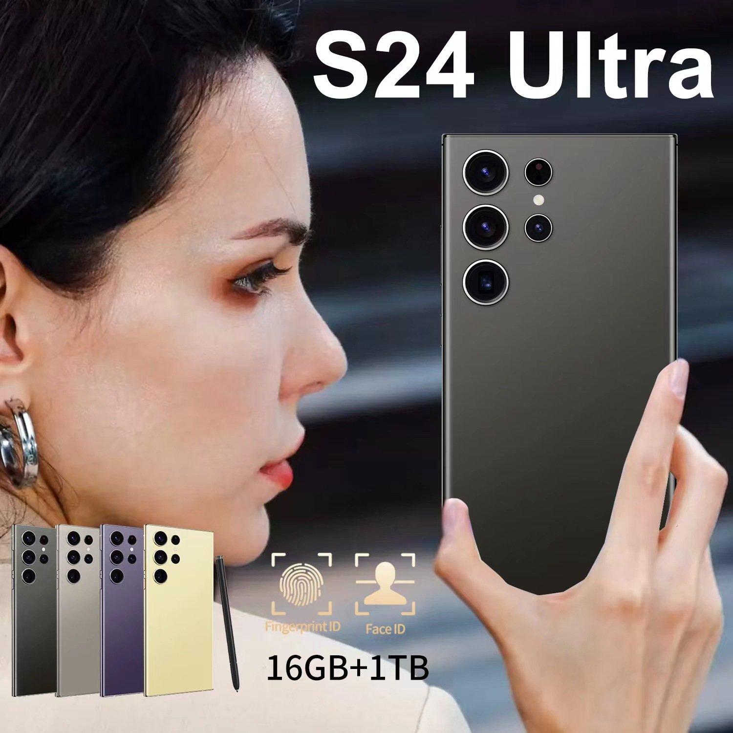 16+1TB Galaxy S24 Ultra smart phone 6.8inch telephone Touch Screen Unlock S-Pen 4G WIFI Full Screen android S23 S24 mobile phone