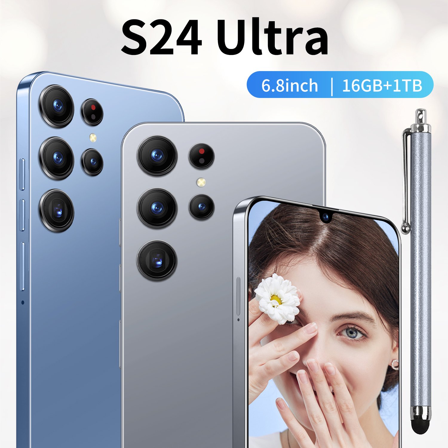 New Original unlocked for Sansung S24 Ultra 5G Smartphone 6.8 inch Android 11 Global Version 16GB+512GB Dual SIM Mobile phones