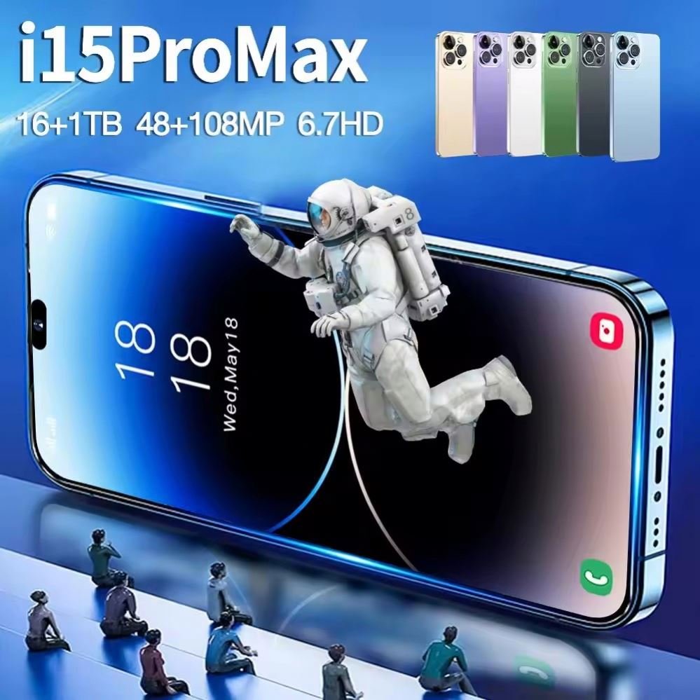 Mobile phone i15 Ultra 12GB+512GB original Big sale android 12 cellphone 7.3-inch HD smartphone 5g wifi cheap phone 6800mAh