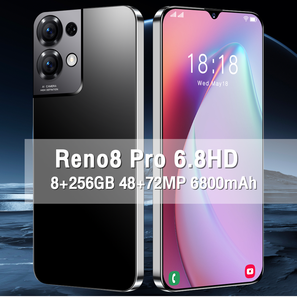 Reno8pro Telefon 5G Smartphone 48mp+72mp Free Sample Reno 8 Pro Android Mobile Phone New Smart Phone 4k TFT Xoami Note 11 Pro 5g