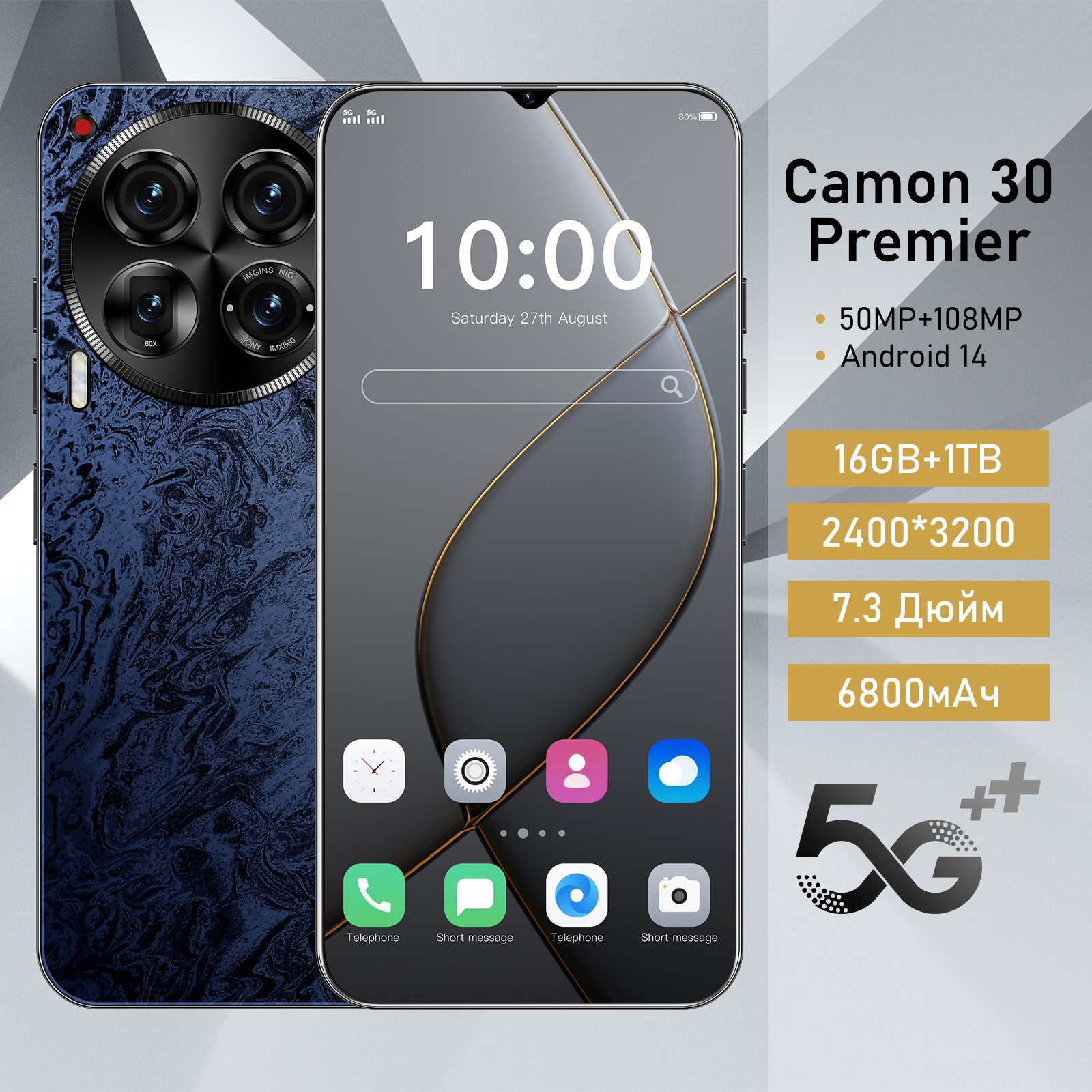 Original Camon 30 Premier 5G smartphone 16GB RAM 1TB 2SIM Cellphone Wholesale Android mobile phones