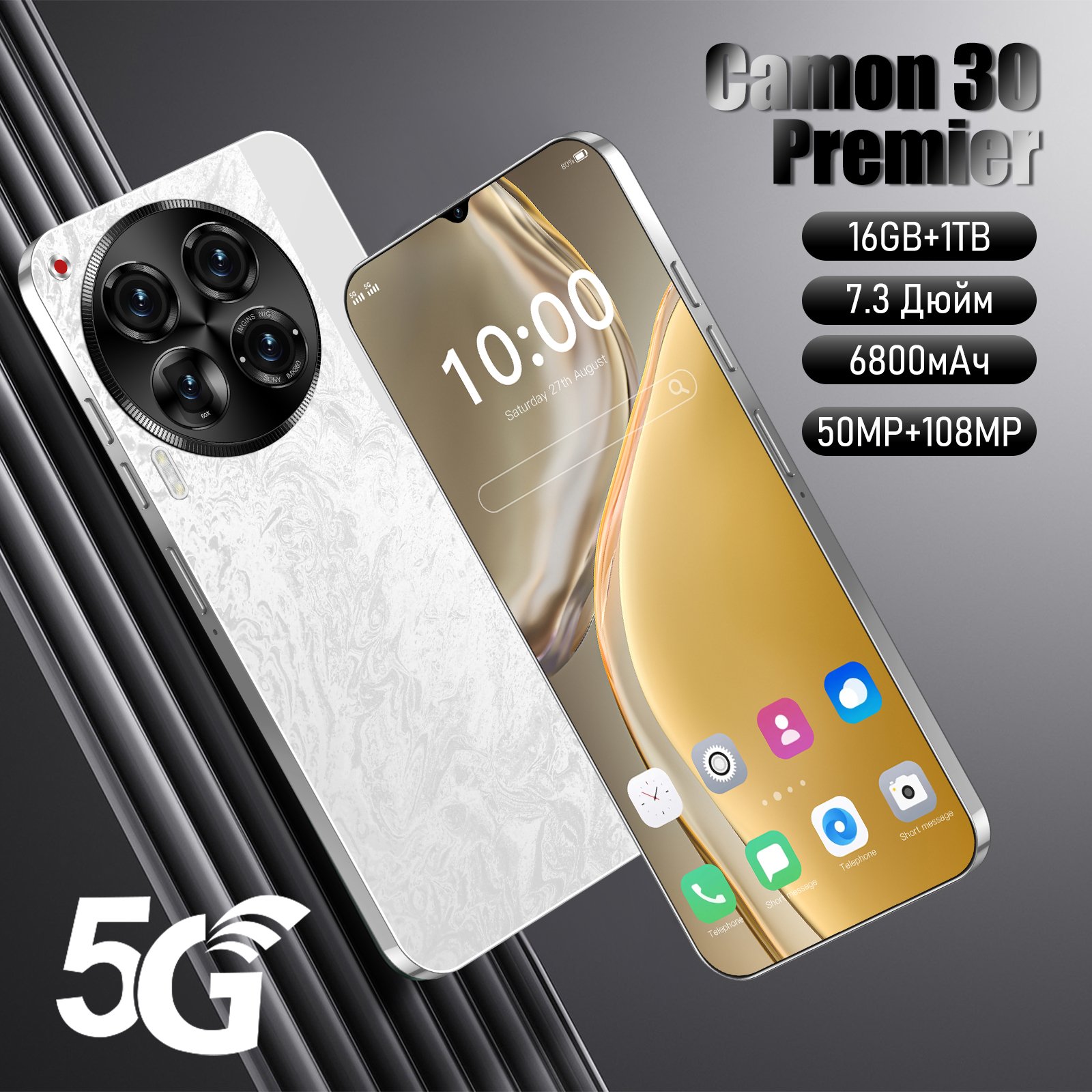 Original Camon 30 Premier 5G smartphone 16GB RAM 1TB 2SIM Cellphone Wholesale Android mobile phones