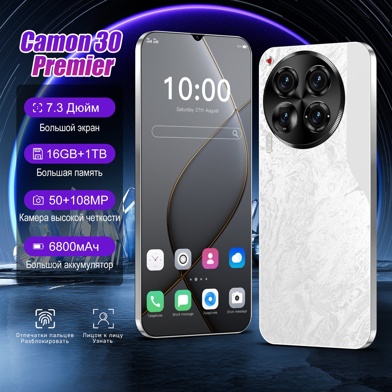 Original Camon 30 Premier 5G smartphone 16GB RAM 1TB 2SIM Cellphone Wholesale Android mobile phones