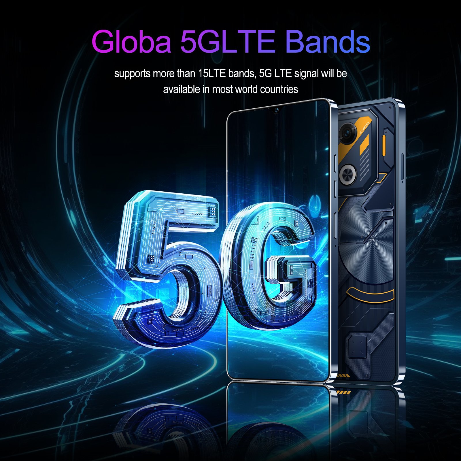 2024 Brand new GT10 pro 7.3 inch Face Unlock 16GB+1TB mobile phone Android13 HD Cellphone 5G smartphone Wholesale smart phone