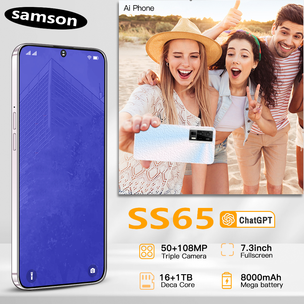 Original phone ss65 Pro Celular 7.3 Inch samson android phone 5G smartphone 16gb 256gb phone mobiles
