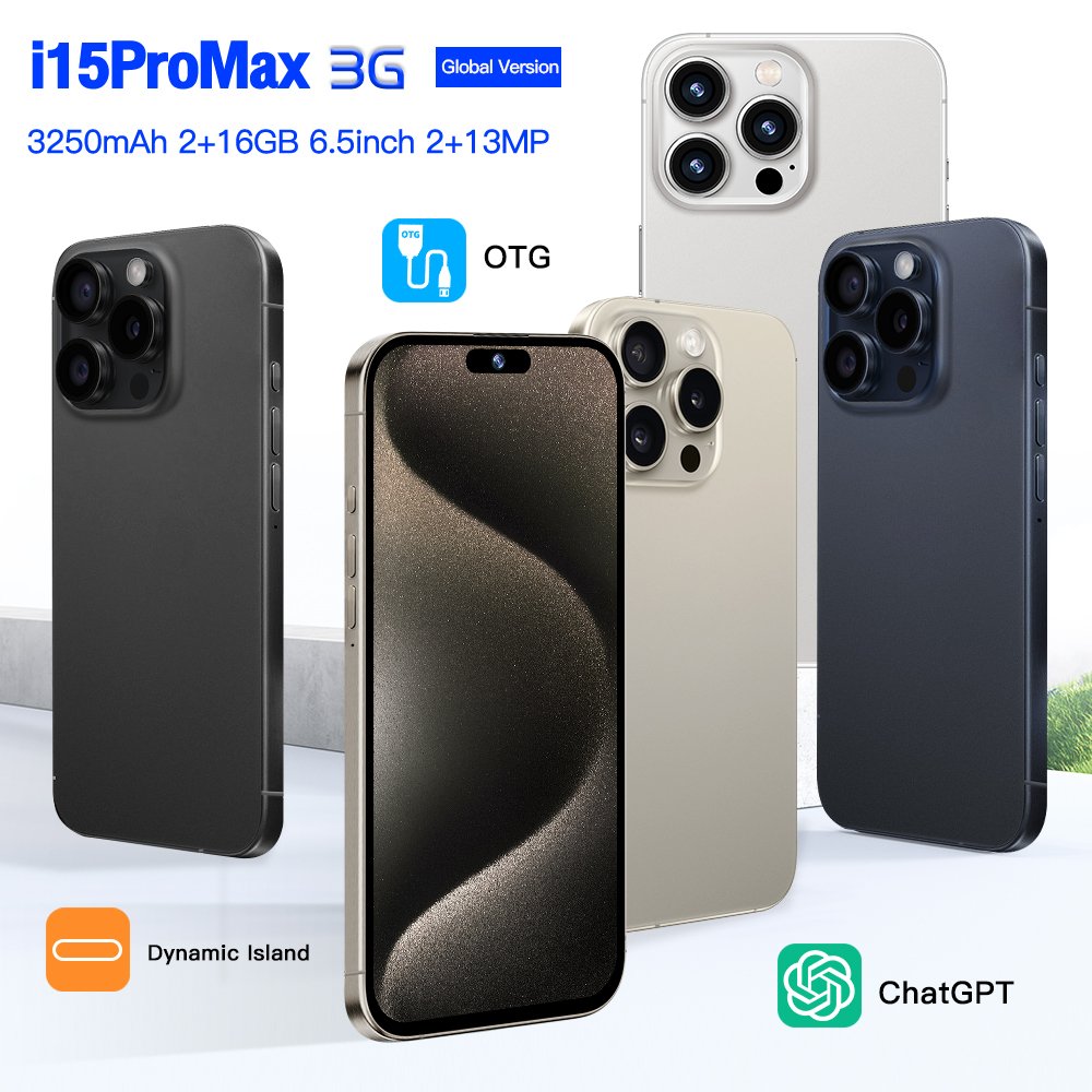 Gaming Mobile Phone Cell Phone Smartphone Original 5G Smartphone Telefone i For Phone 15 Pro Max Android i13 16 Feature Slimoro