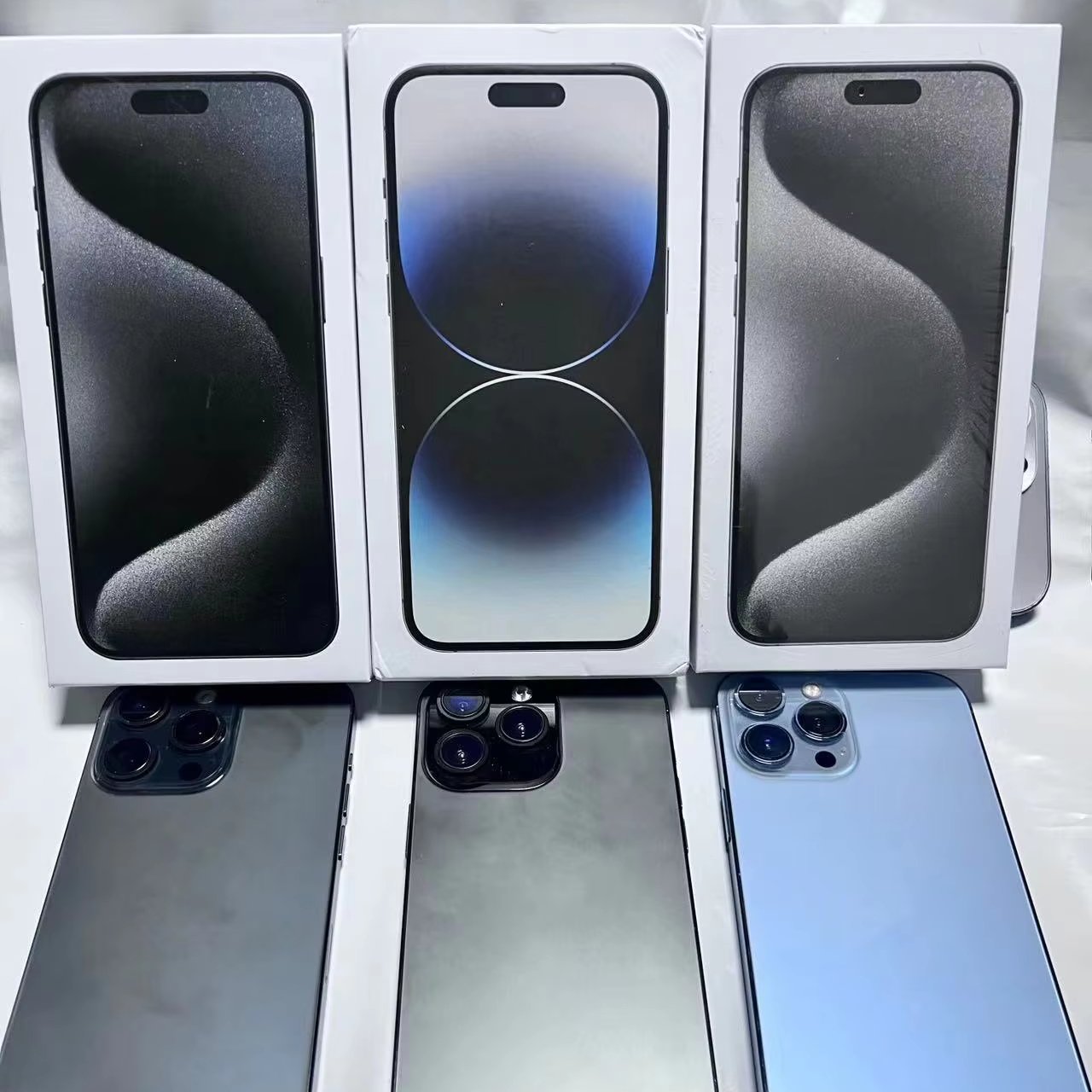 Brand New Clone 15 pro max 6.8 inch screen 4G 5G smartphone 8GB+512GB unlocked i cell phone 15 pro max Cheap Version Have Logo
