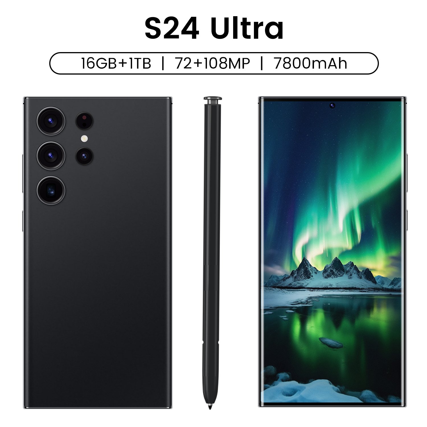 original Unlocked S24 Ultra 5G smartphone 16GB+1TB 10 core with stylus 7.3inch large screen with pen Android 13 celulares phone