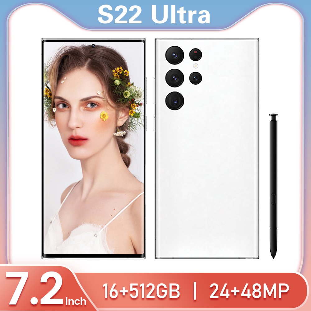 5G Smartphone S22 Ultra 6.9 inch Full Screen 16+512GB Celular Android Mobile Phones Face ID Original Unlocked Cell Phone