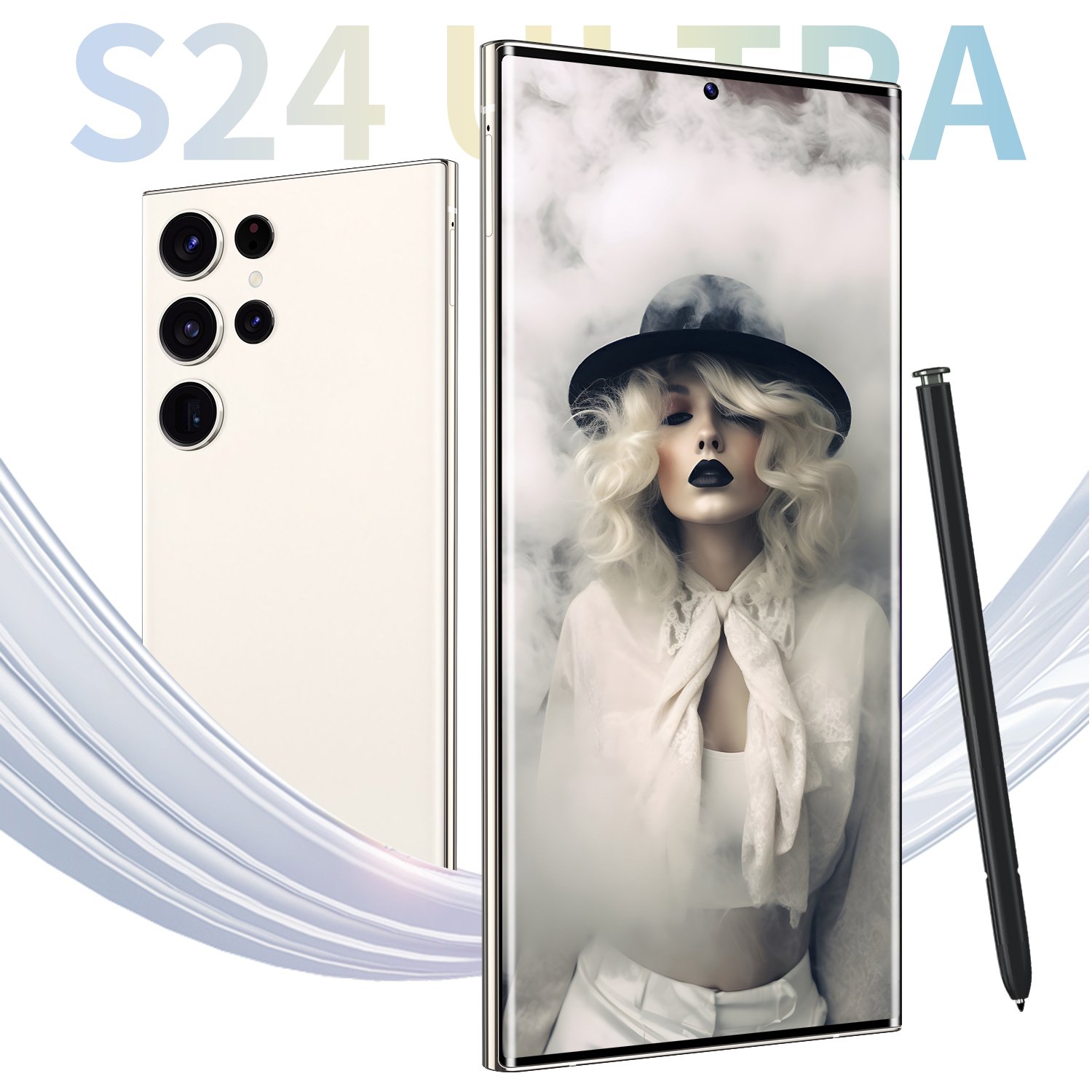2024 New Original PHONE S24 Ultra 16GB+1TB 5G 7.2-inch MTK6889 48MP 108MP With Built-in Pen Android 12 Smartphone