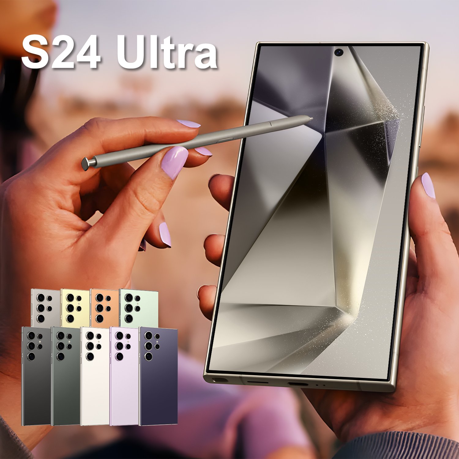 S24 Ultra odm Smartphone 6.8 Inch Display Unlocked Dual SIM Rear Smart mobile phone odm 3+64gb discount price