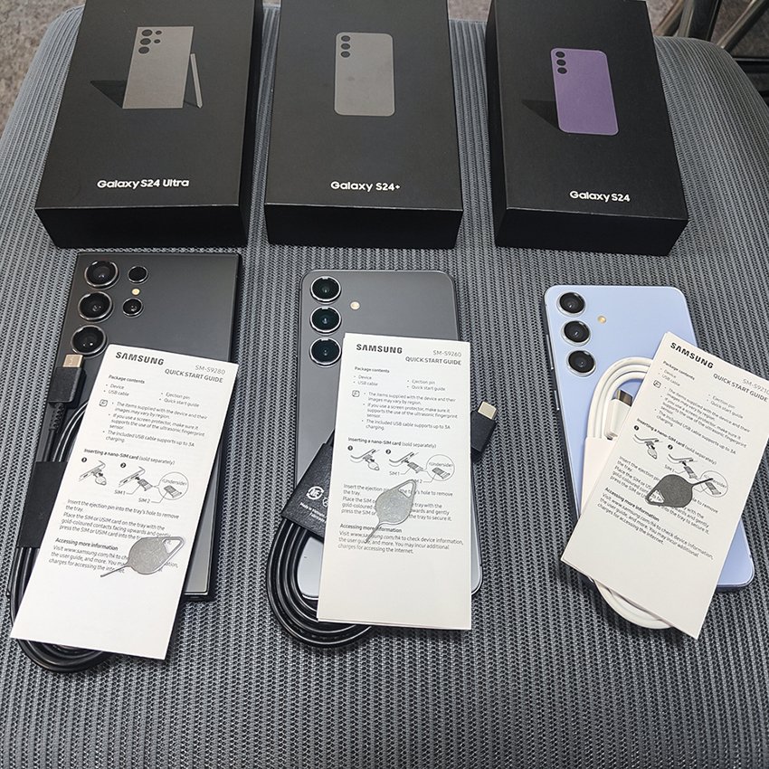 Used Android Phones for Samsung S24 24+ 24Ultra plus 5g Smartphone Original Unlocked Celulares Cellphones