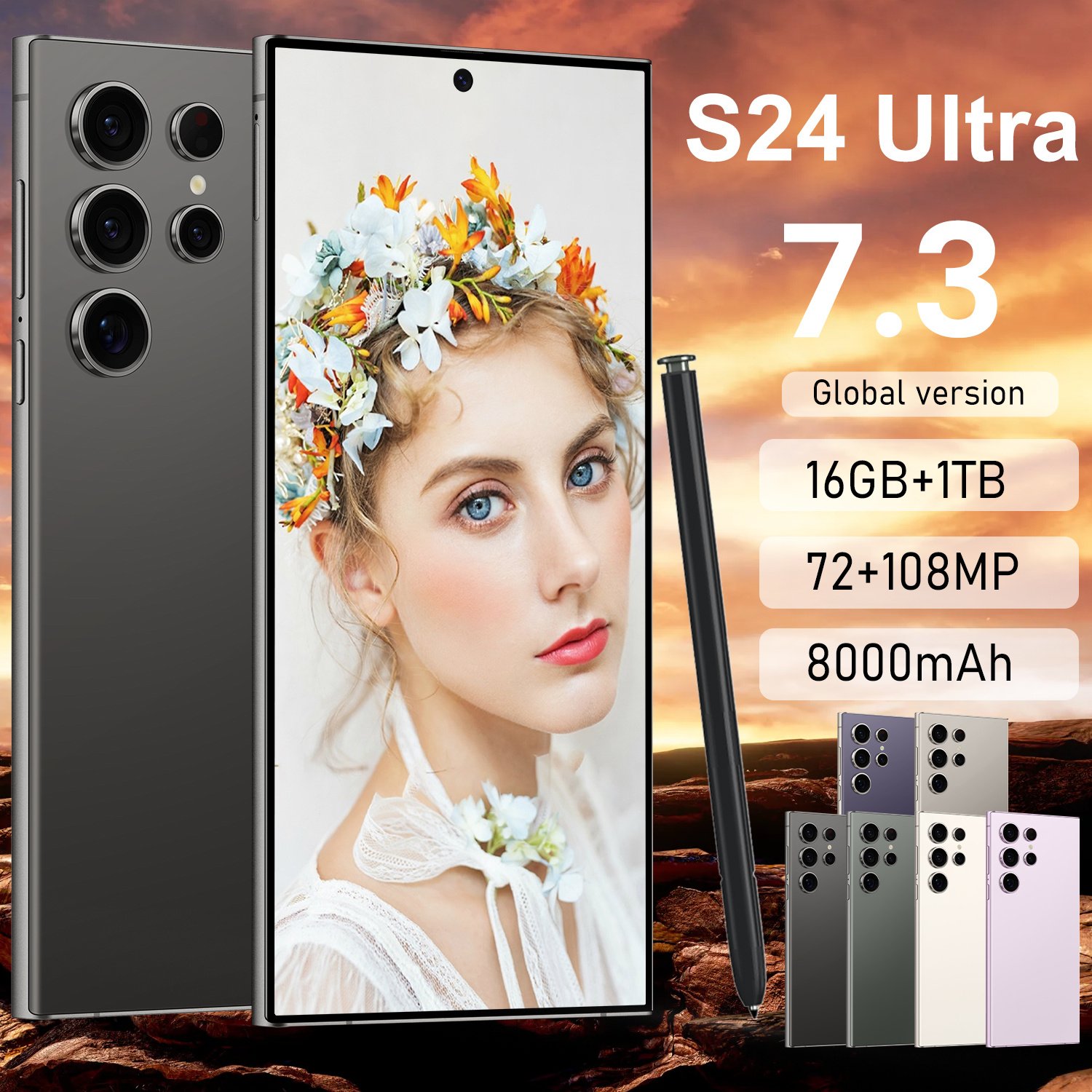 2024 New S24 Ultra Phone Original 6.8 Inch HD Screen 4G 5G smartphones Face unlocked 5000mAh for brand new s24 s24 ultra