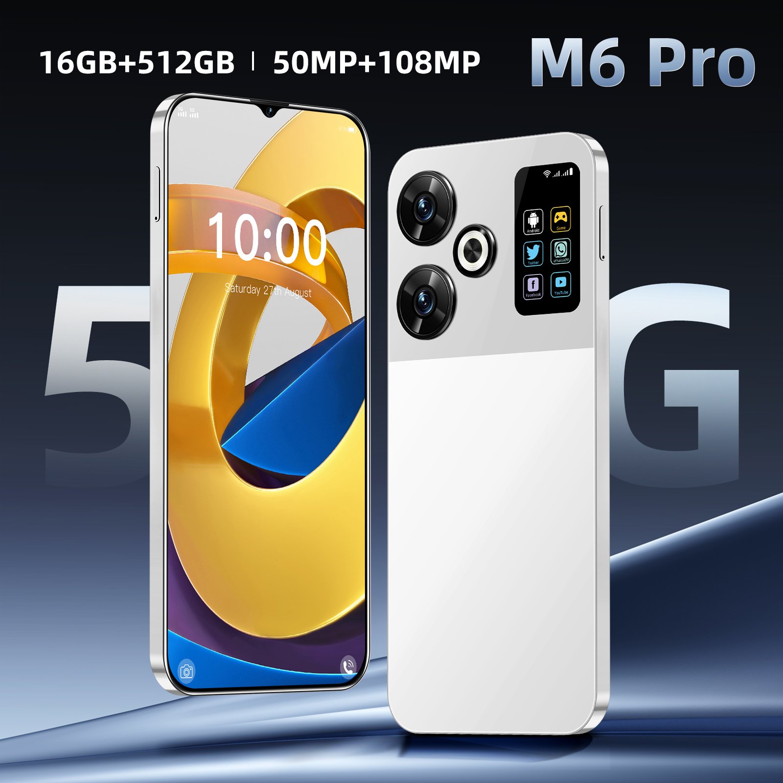 M6 PRO 5g 12+512gb wholesale original 4sim phones Smartphone unlocked itel oneplus mobile phone