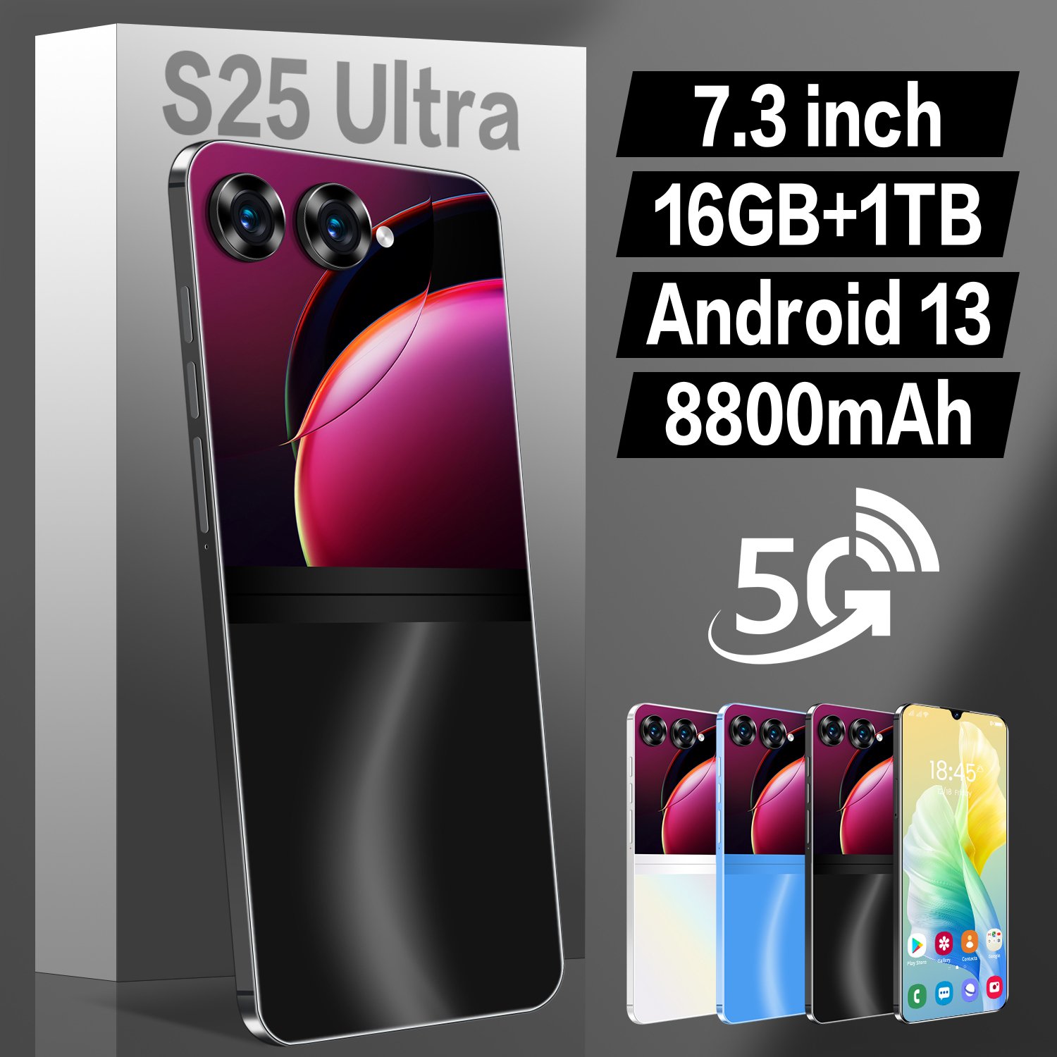 Factory Price S25 Ultra High quality Unlocked Smartphone Dual SIM 5G S25 Ultra Cell Phones 16GB+1TB Gaming Mobilephone
