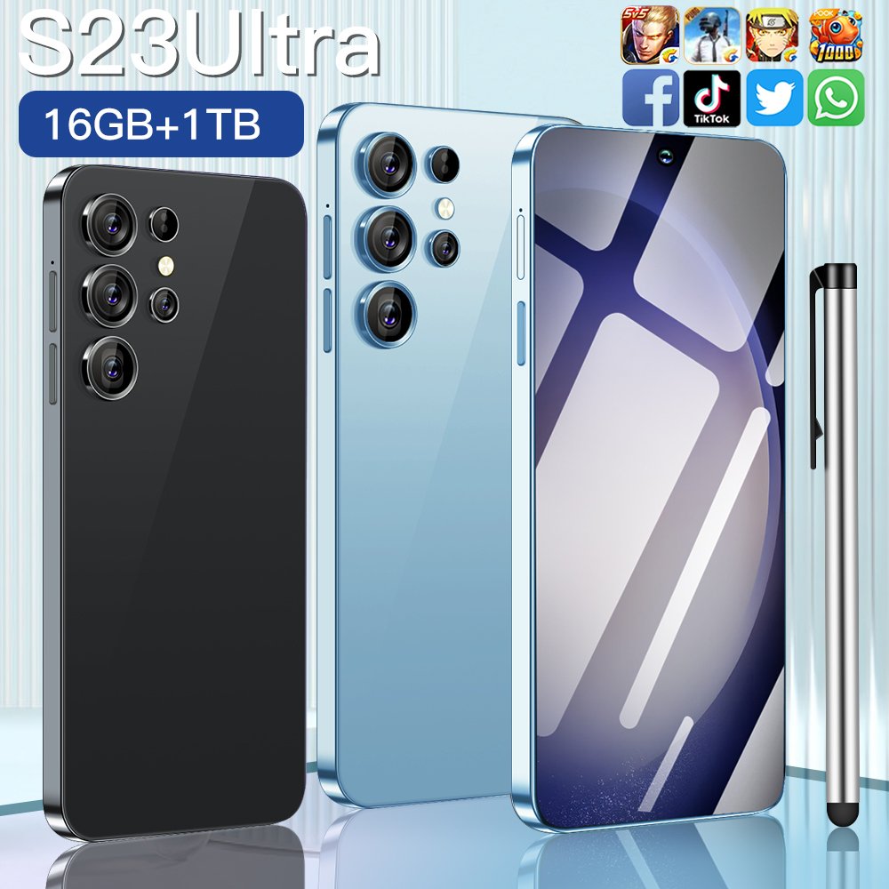 Hot selling 5G smartphone S24 Ultra telephone 7.3 inch android phones unlocked 16G+1TB cellphone mobile phones 4G 5G