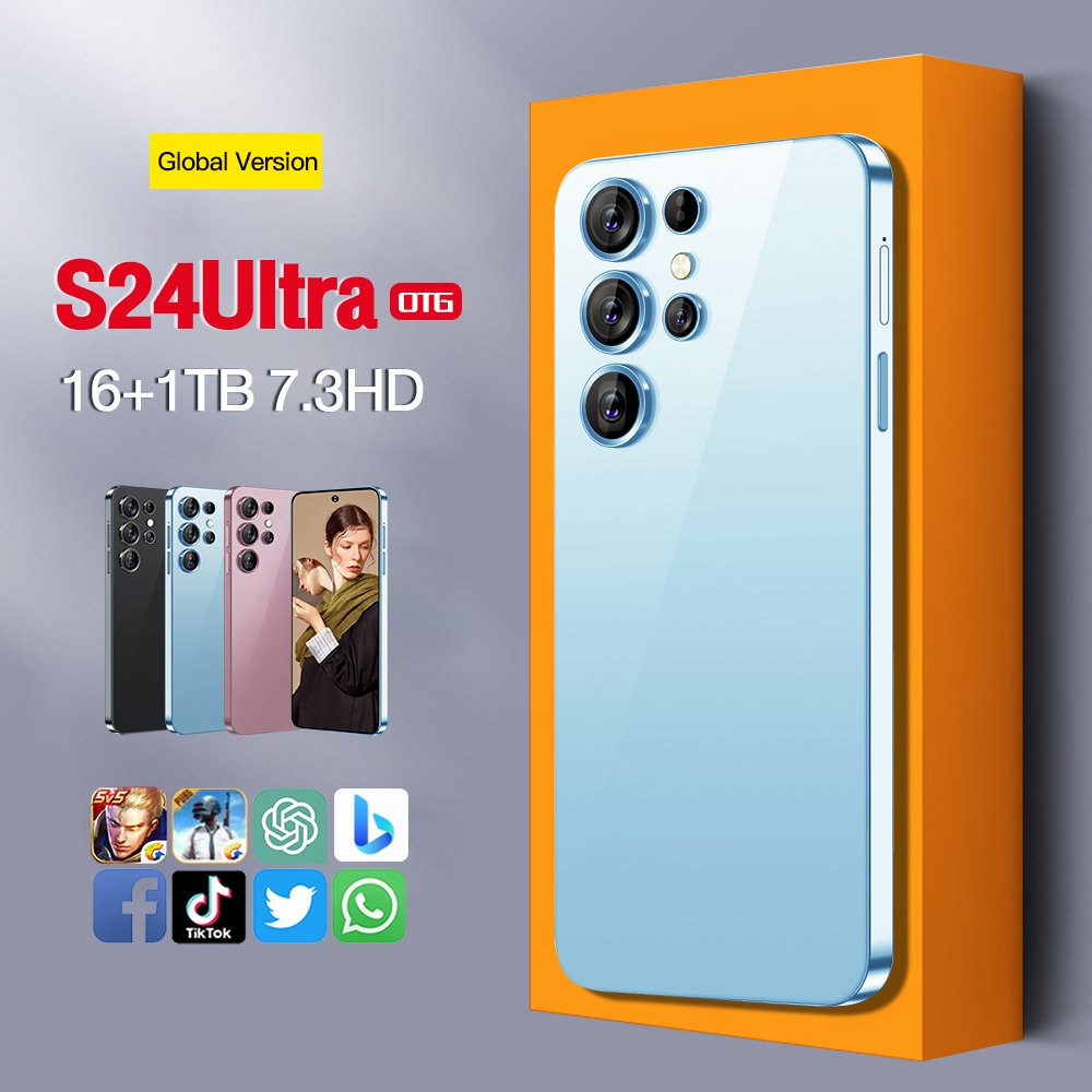 S24 ultra 16GB+1TB 5G Smartphone Cellphone Original 7.3inch Unlocked Dual Card Mobilephones HD OEM New Smartphone