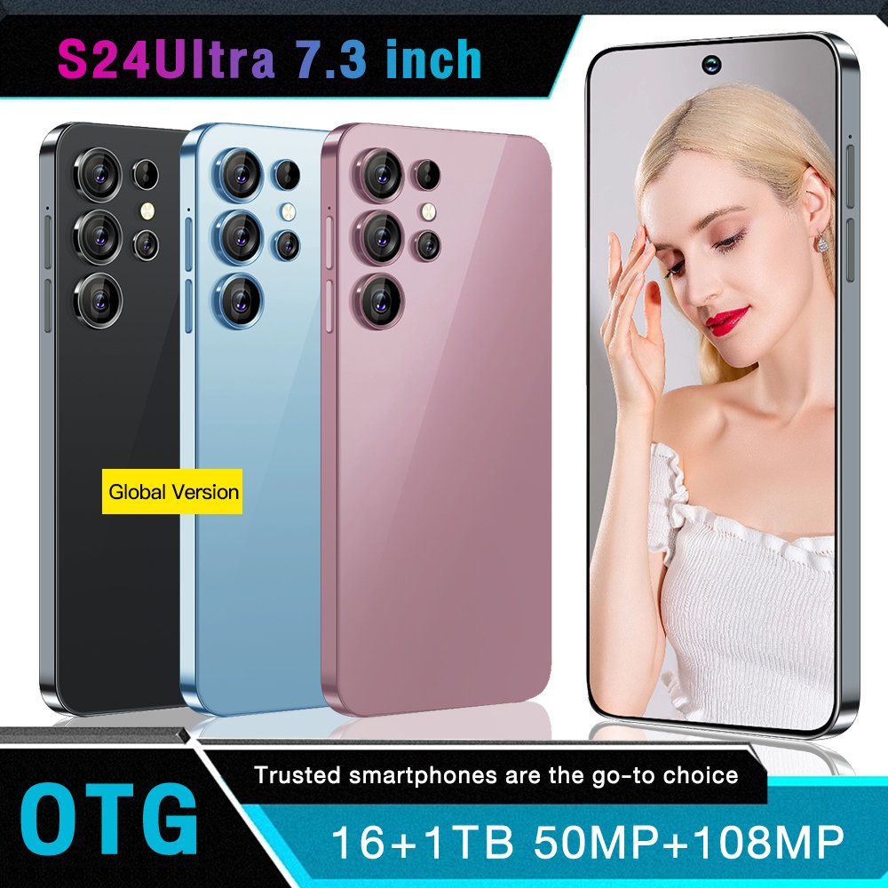 S24 ultra 16GB+1TB 5G Smartphone Cellphone Original 7.3inch Unlocked Dual Card Mobilephones HD OEM New Smartphone