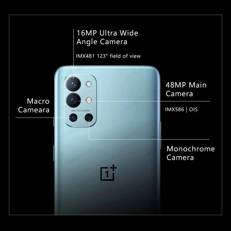 Global Rom OnePlus 9R 9 R 5G Smartphone 8GB 256GB Snapdragon 870 120Hz AMOLED Display 65W Warp 48MP Original used phone