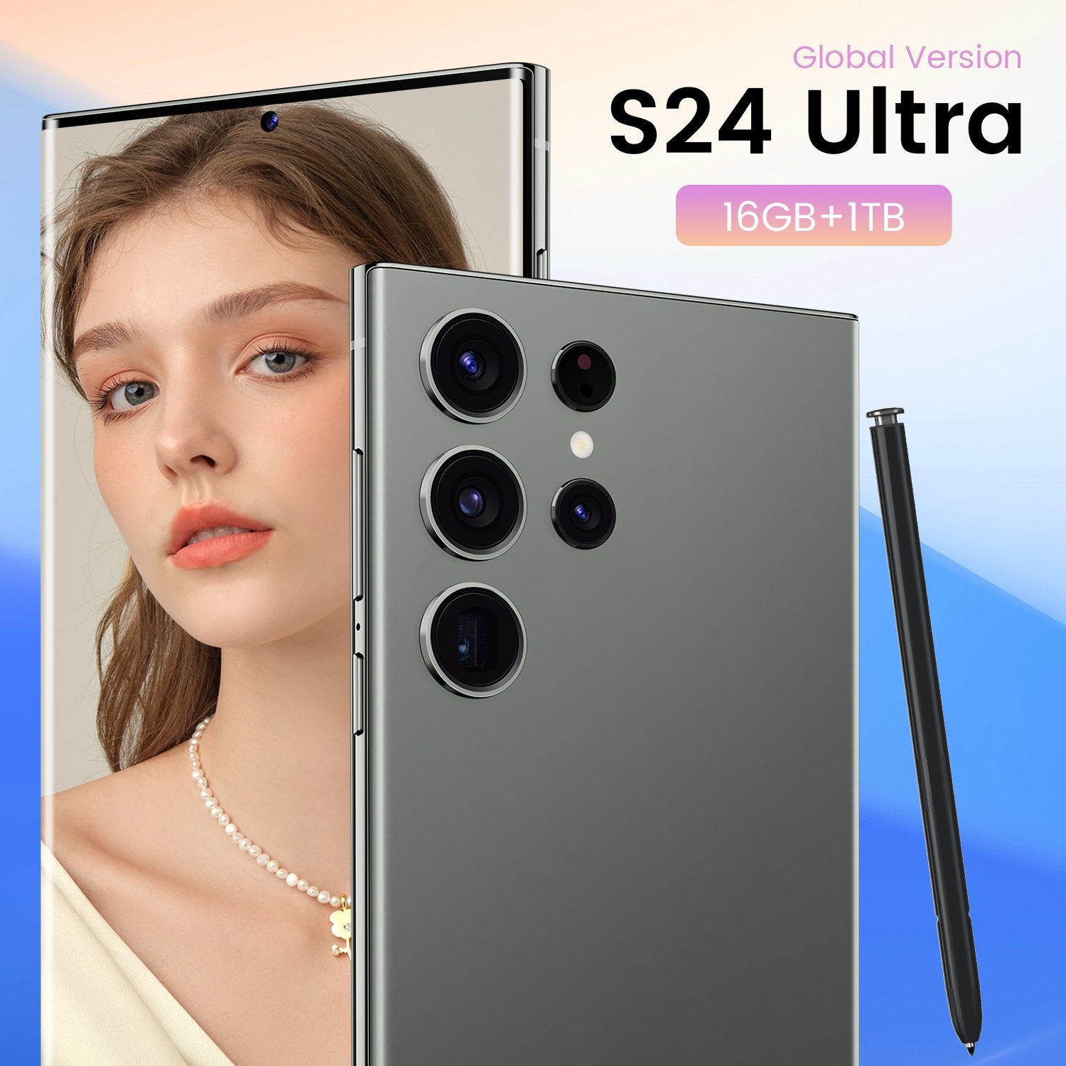 Premium Phone S23 Tablecloth 1TB 5G 7 2 inch MTK6889 48MP 108MP withbuiltin Pen Android 12 Smartphone 2024 New Release