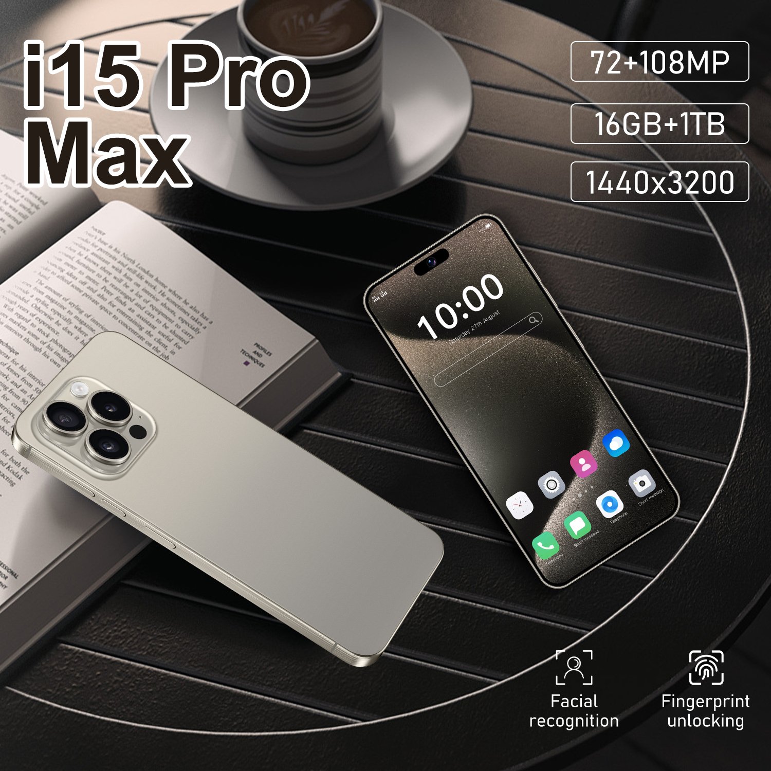 Original phone 15pro max Clone 15 Pro Max Celular Smartphone 5g 512gb 256GB 1TB Mobile Phone 15 Pro Max
