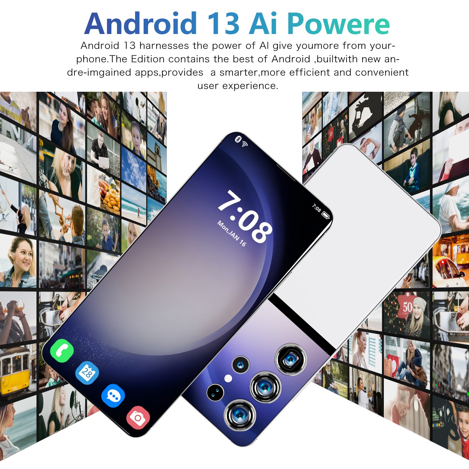 s25 ultra+ 4g 5g Face recognition HIFI Quality Beauty Camera big memory oem android smartphones with dual sim card