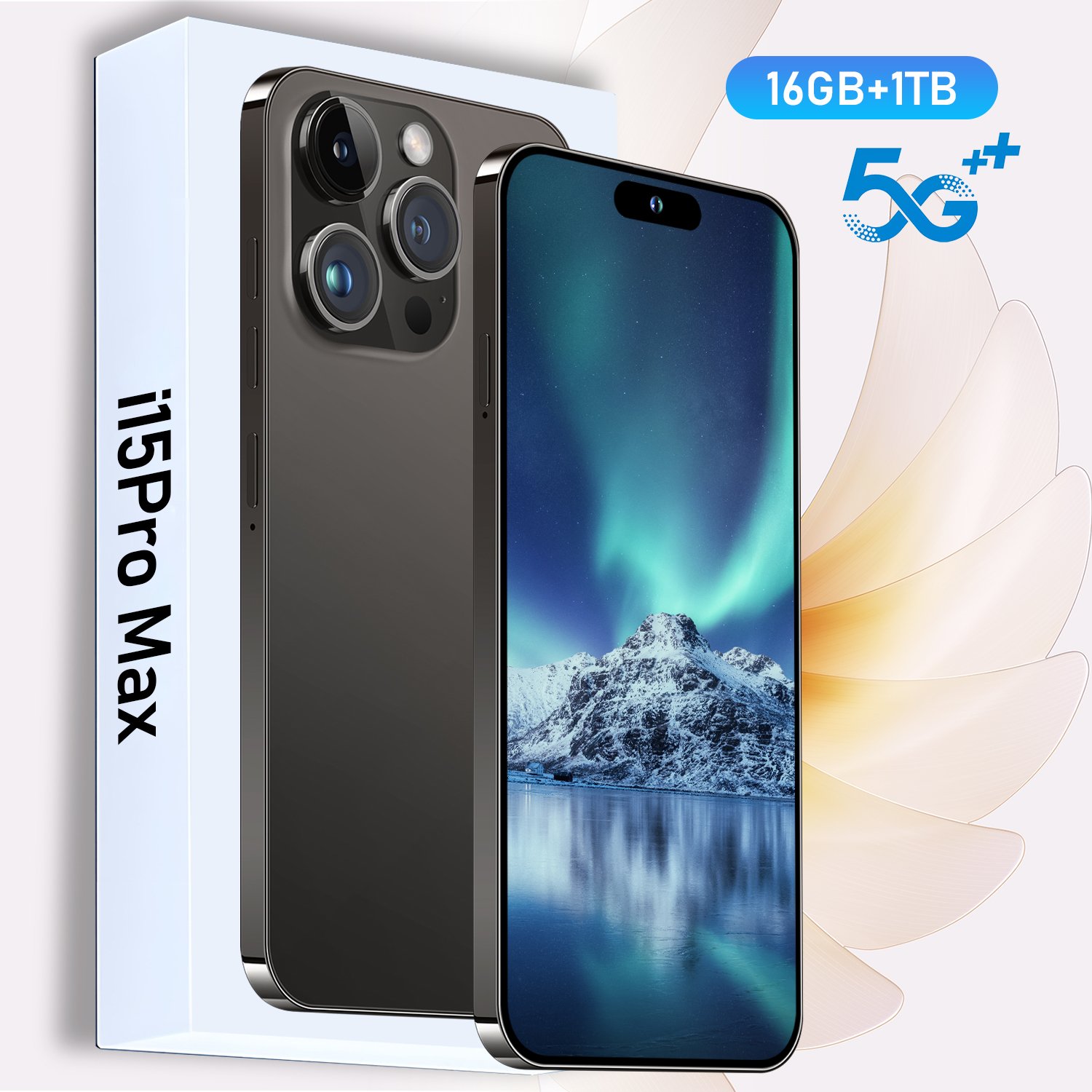 Global Version I 15 Phone 15 Pro Max Original Phone 4G 5G Network 6.7Inch Have Logo Unlock Game Phone 8-core Dual Sim Card 64MP