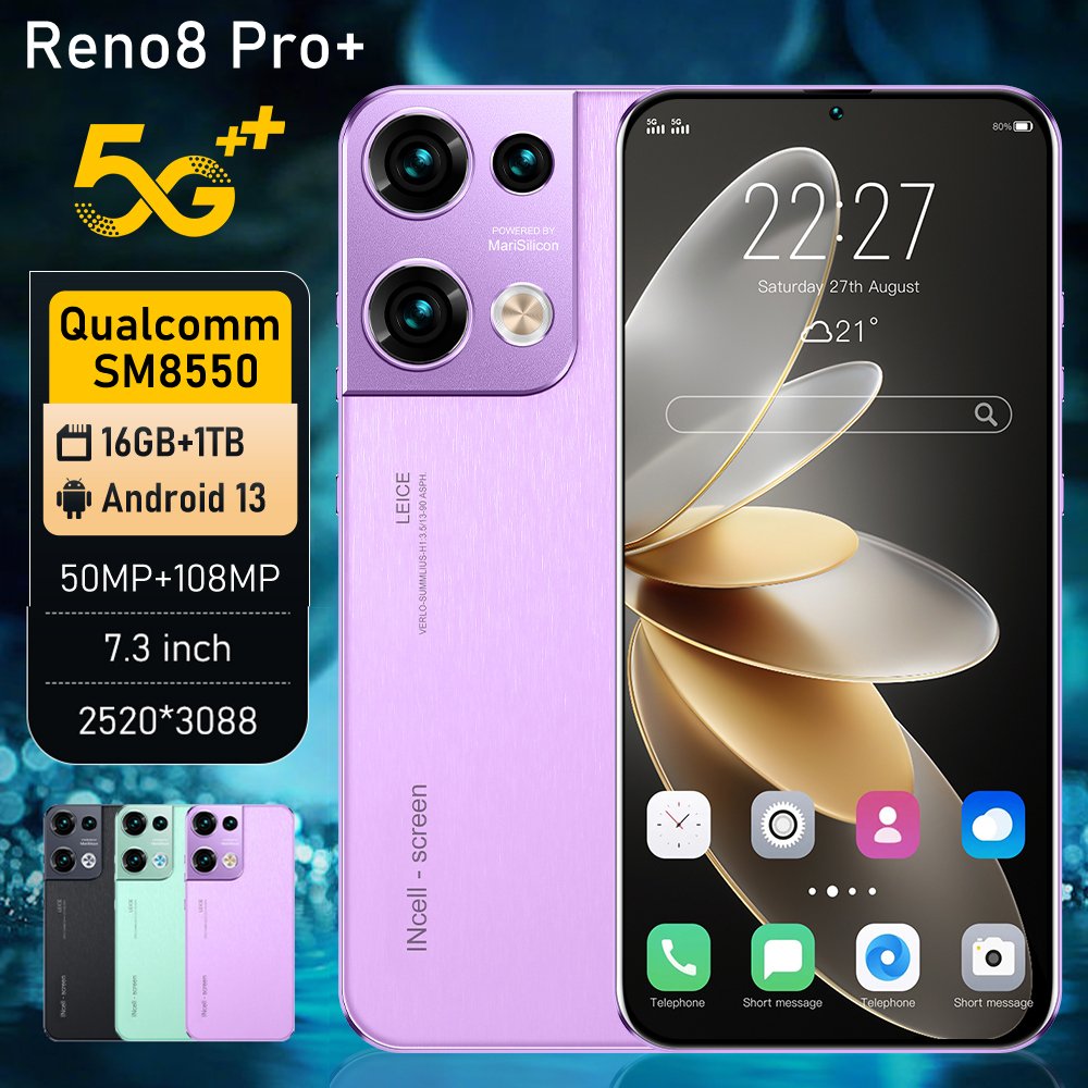 5G smartphone Reno8 Pro Hot Sale 6.8 Inch 4g 5g Android 12.0 Unlock Best gaming Smartphone Reno 8 Pro Mobile Phone