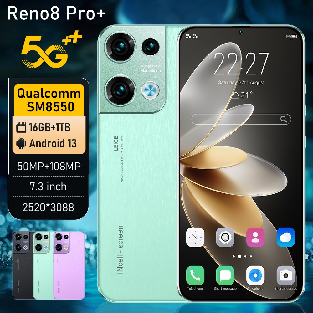 5G smartphone Reno8 Pro Hot Sale 6.8 Inch 4g 5g Android 12.0 Unlock Best gaming Smartphone Reno 8 Pro Mobile Phone