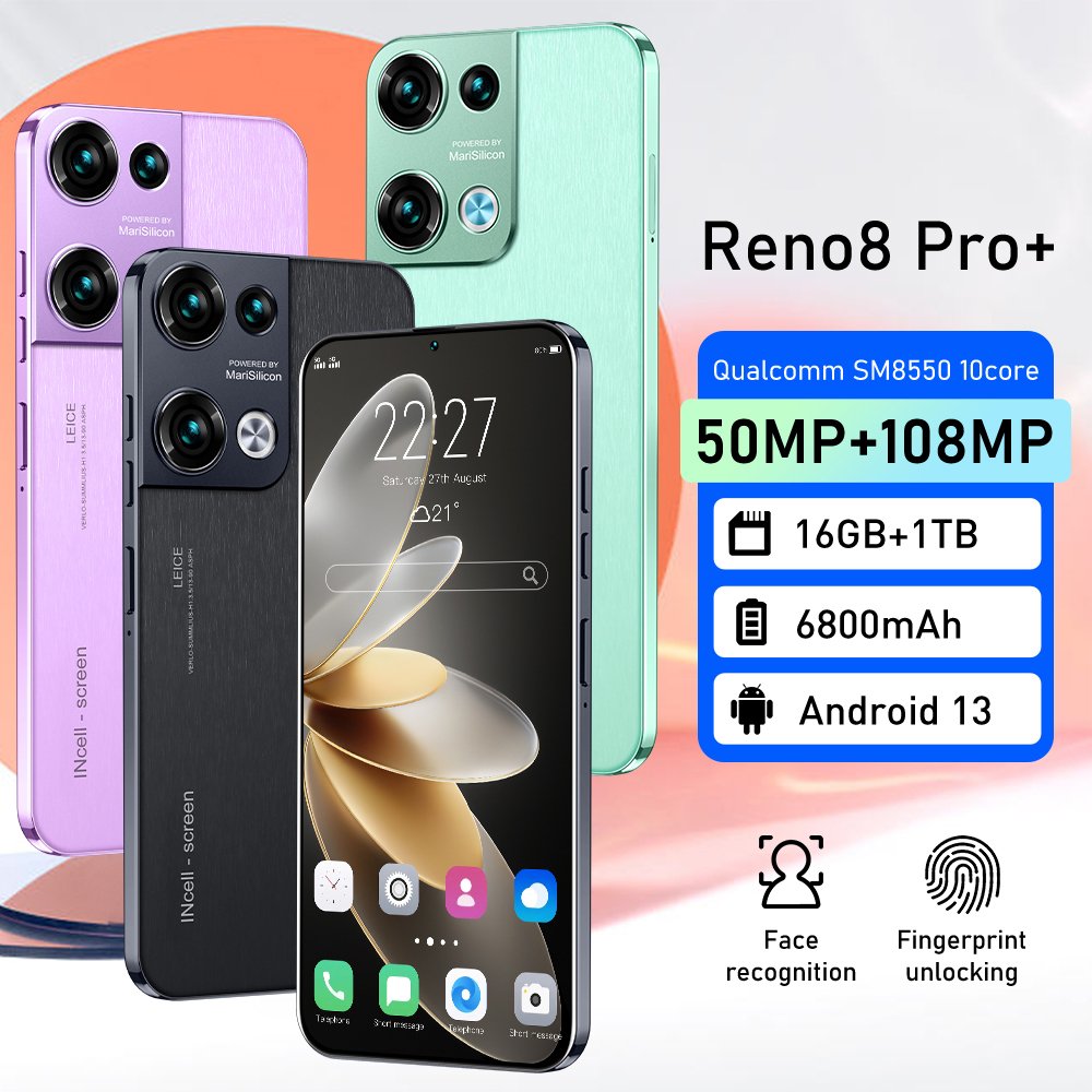 5G smartphone Reno8 Pro Hot Sale 6.8 Inch 4g 5g Android 12.0 Unlock Best gaming Smartphone Reno 8 Pro Mobile Phone