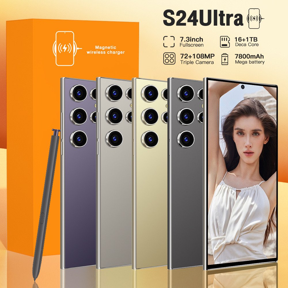 best selling S24 ultra 5G Smartphone cell phone google AI 16+1TB 7.3inch Dual Sim Unlocked Android Mobile phone