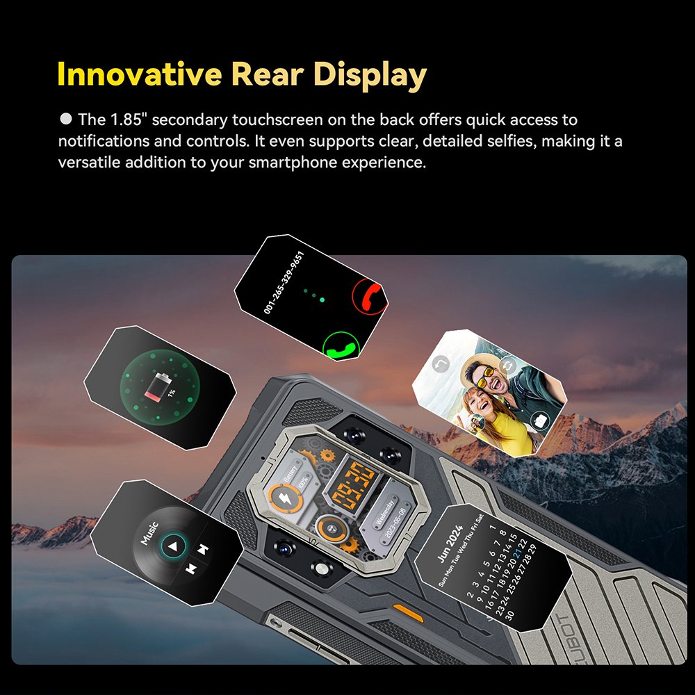CUBOT KINGKONG X Rugged 5G Smartphone 32GB RAM+256 /512GB ROM 10200mAh 6.583"120Hz Screen NFC WiFi 6 Android 14 Smart Phone