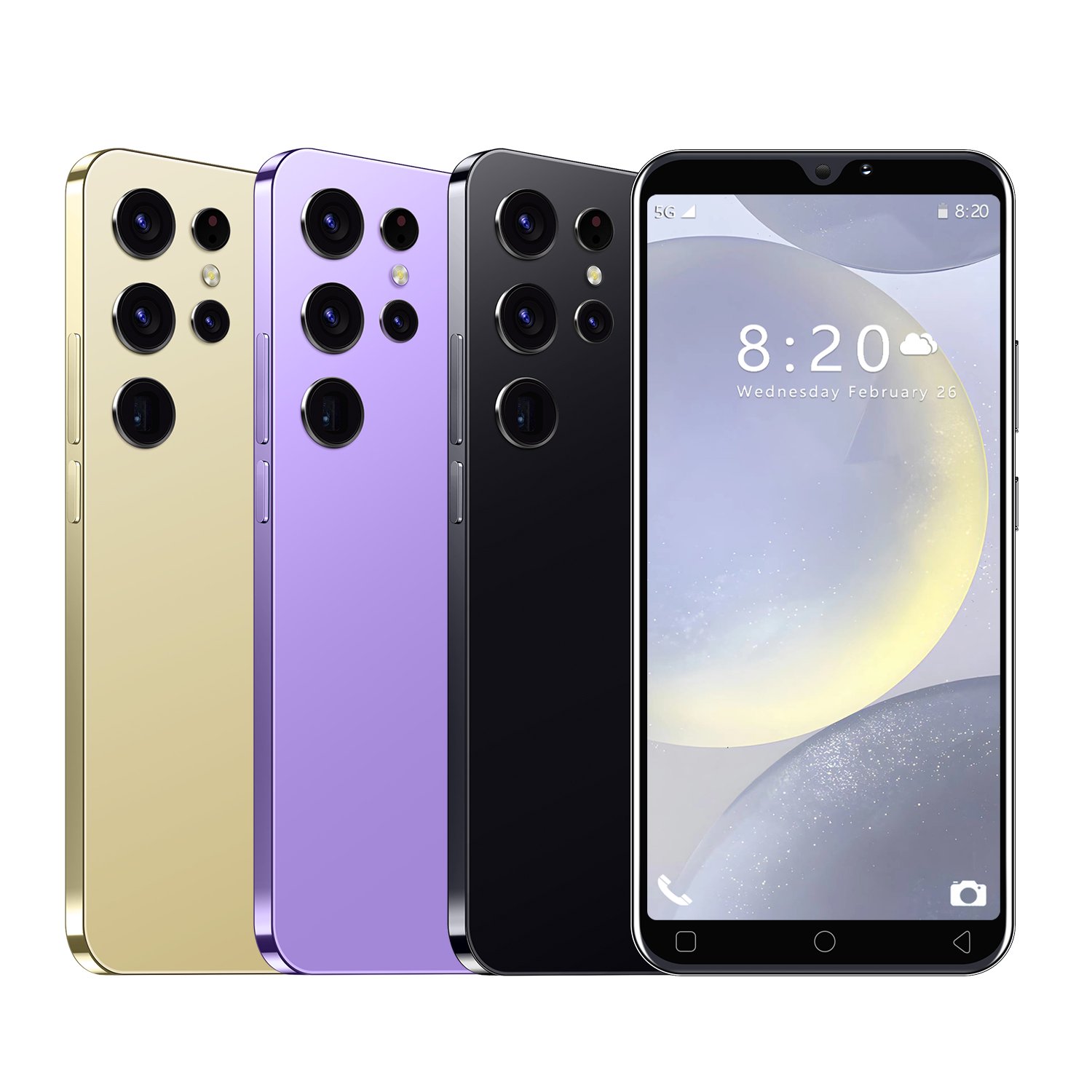 2024 New Original Brand S24 Ultra Phone 6.8 inch 12GB+512GB 4G 5G Smartphones With Stylus 4 Cameras Face ID Unlocked Cellphones