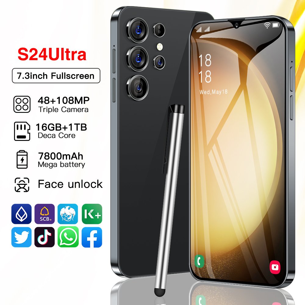 Original phones samsun s24 ultra Smartphones For s24 ultra 16GB+1TB 5G Dual SIM Cellphone Mobile Phone s24 ultra 5g smartphone