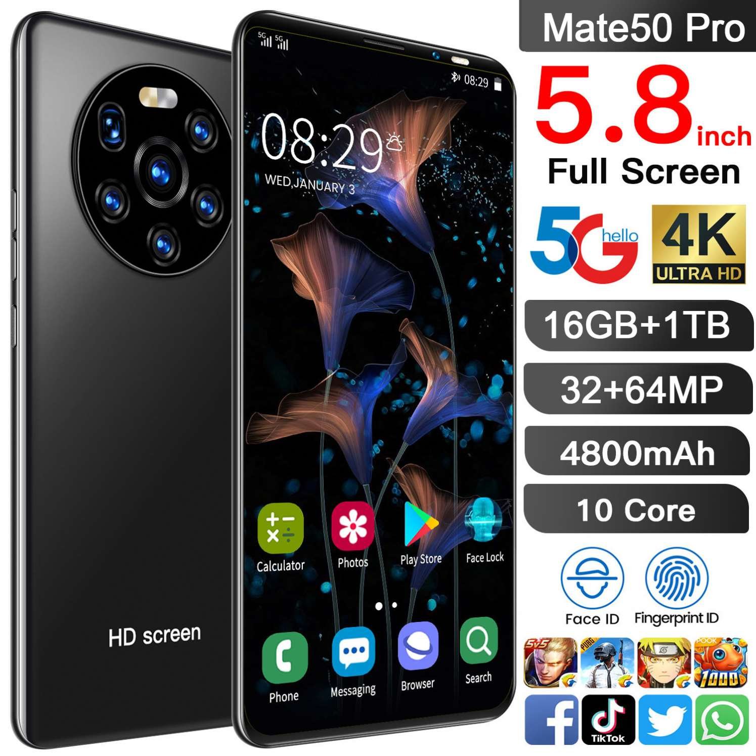 2024 New Gaming 5G Smartphone Online Phone Order With Low Price