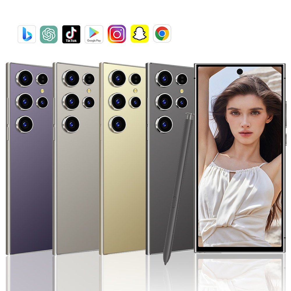 2024 High Quality S24 Ultra Smartphone 6+128GB 6.8-Inch 108MP Rear S-Pen Deca Core 4G Android Big Battery 3G 4G smart phone