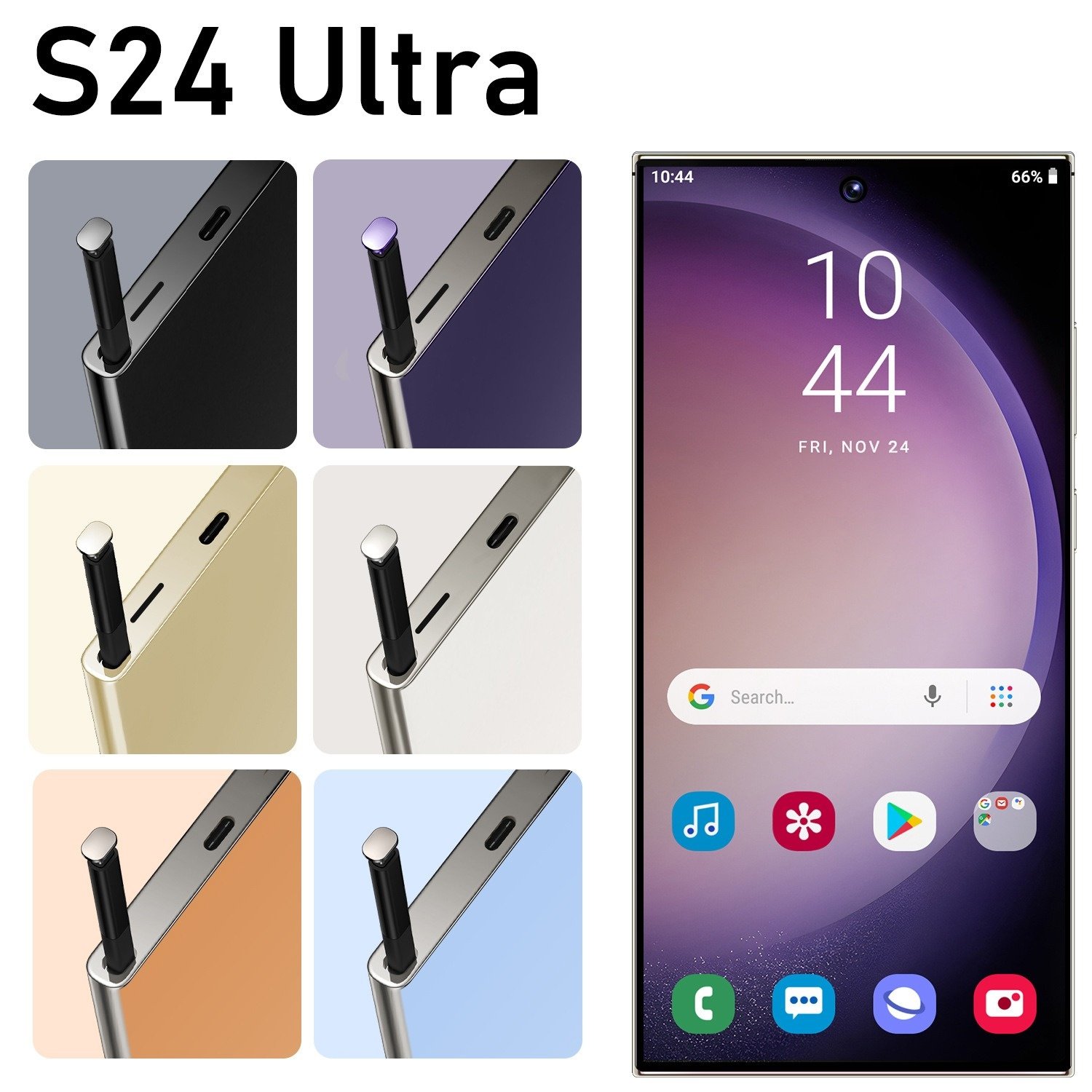 2024 High Quality S24 Ultra Smartphone 6+128GB 6.8-Inch 108MP Rear S-Pen Deca Core 4G Android Big Battery 3G 4G smart phone