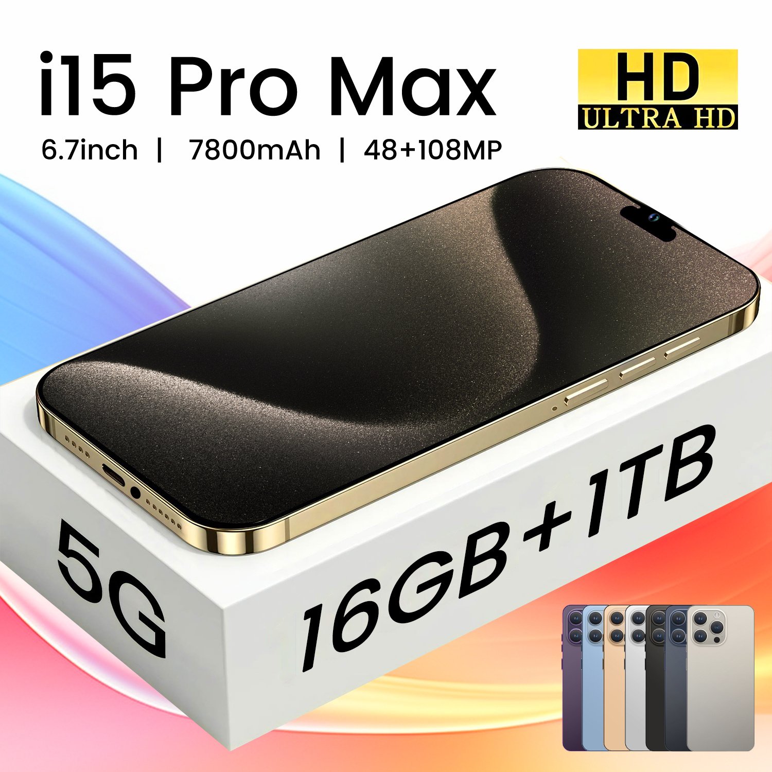 Hot sale Wholesale price 15 pro max mobile phone 32MP+64MP 5G smartphone 6.7inch HD Full Screen New phoene 15 Ultra Cell Phone
