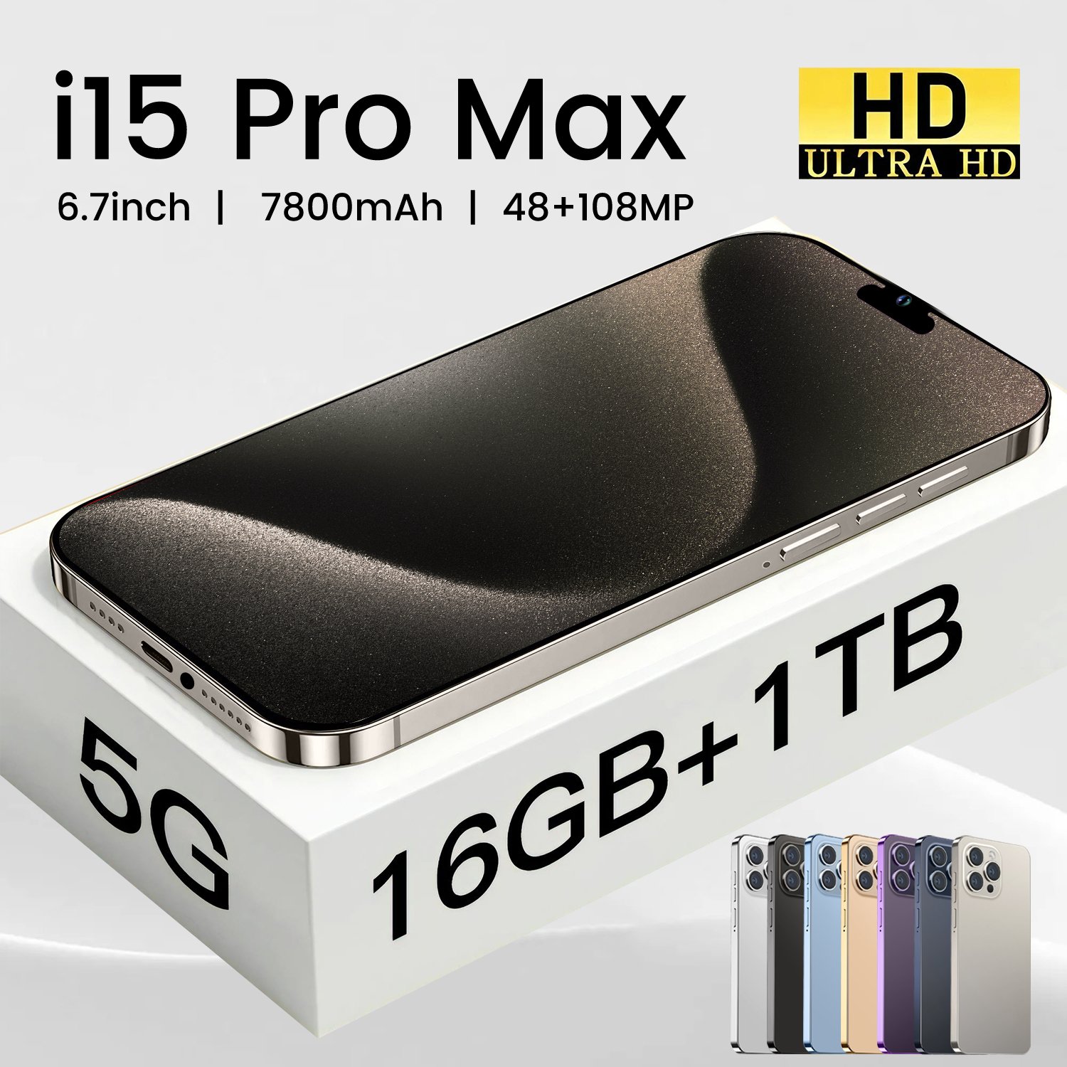 Hot sale Wholesale price 15 pro max mobile phone 32MP+64MP 5G smartphone 6.7inch HD Full Screen New phoene 15 Ultra Cell Phone